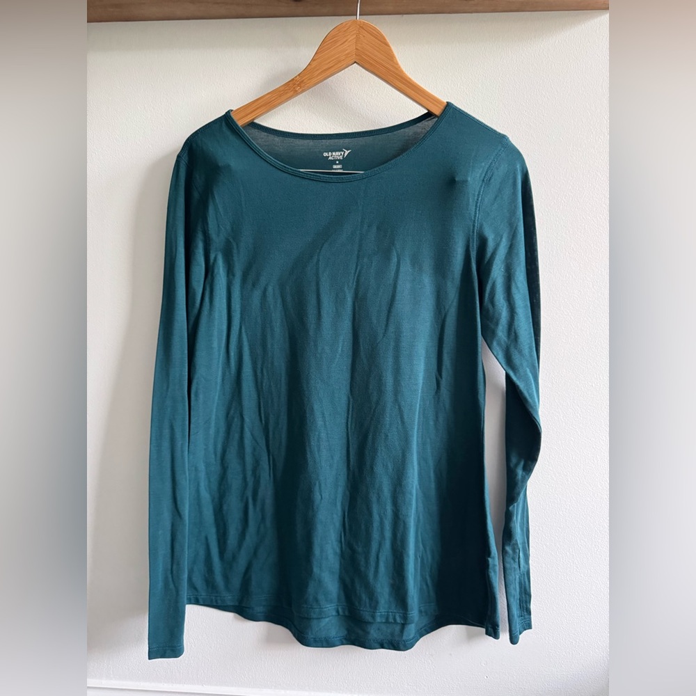 Old Navy Blue Long Sleeve Fitted T-Shirt